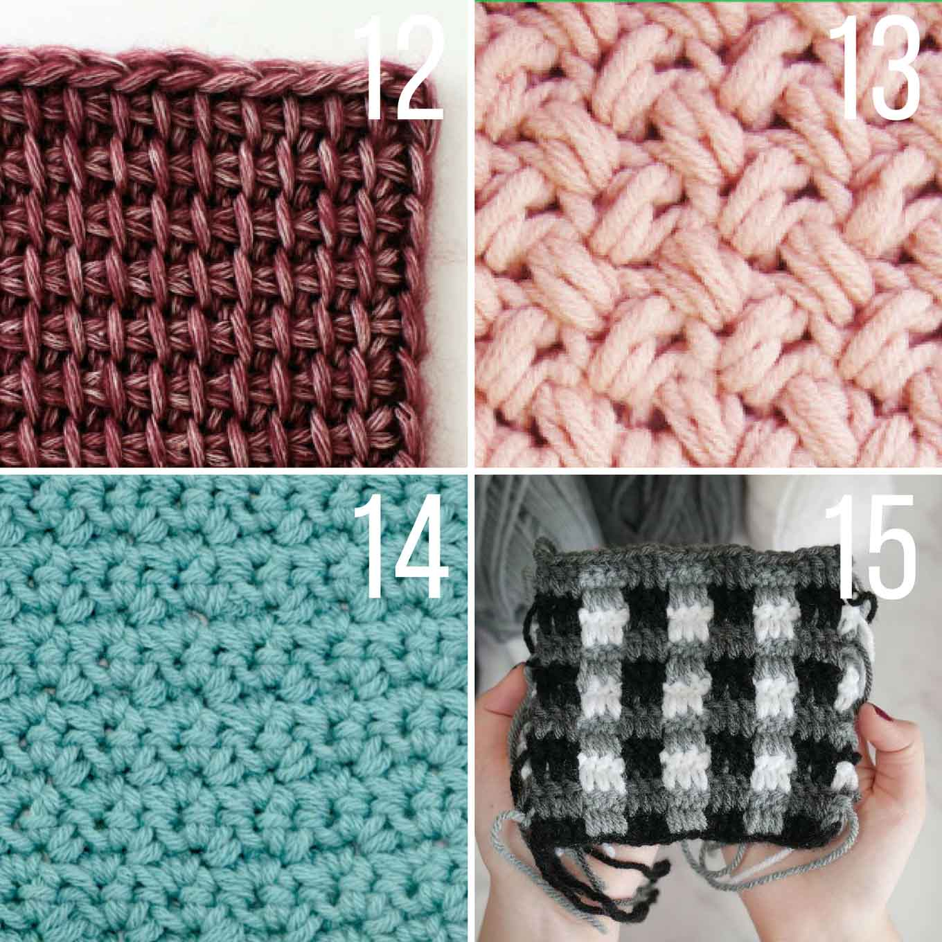 Free Afghan Stitch Crochet Patterns 30 Crochet Stitches For Blankets And Afghans Many With Video