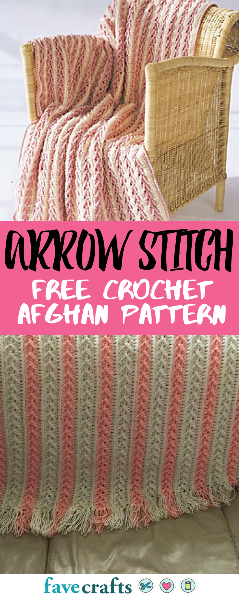 Free Afghan Stitch Crochet Patterns Arrow Stitch Crochet Afghan Crocheted Pinterest Crochet