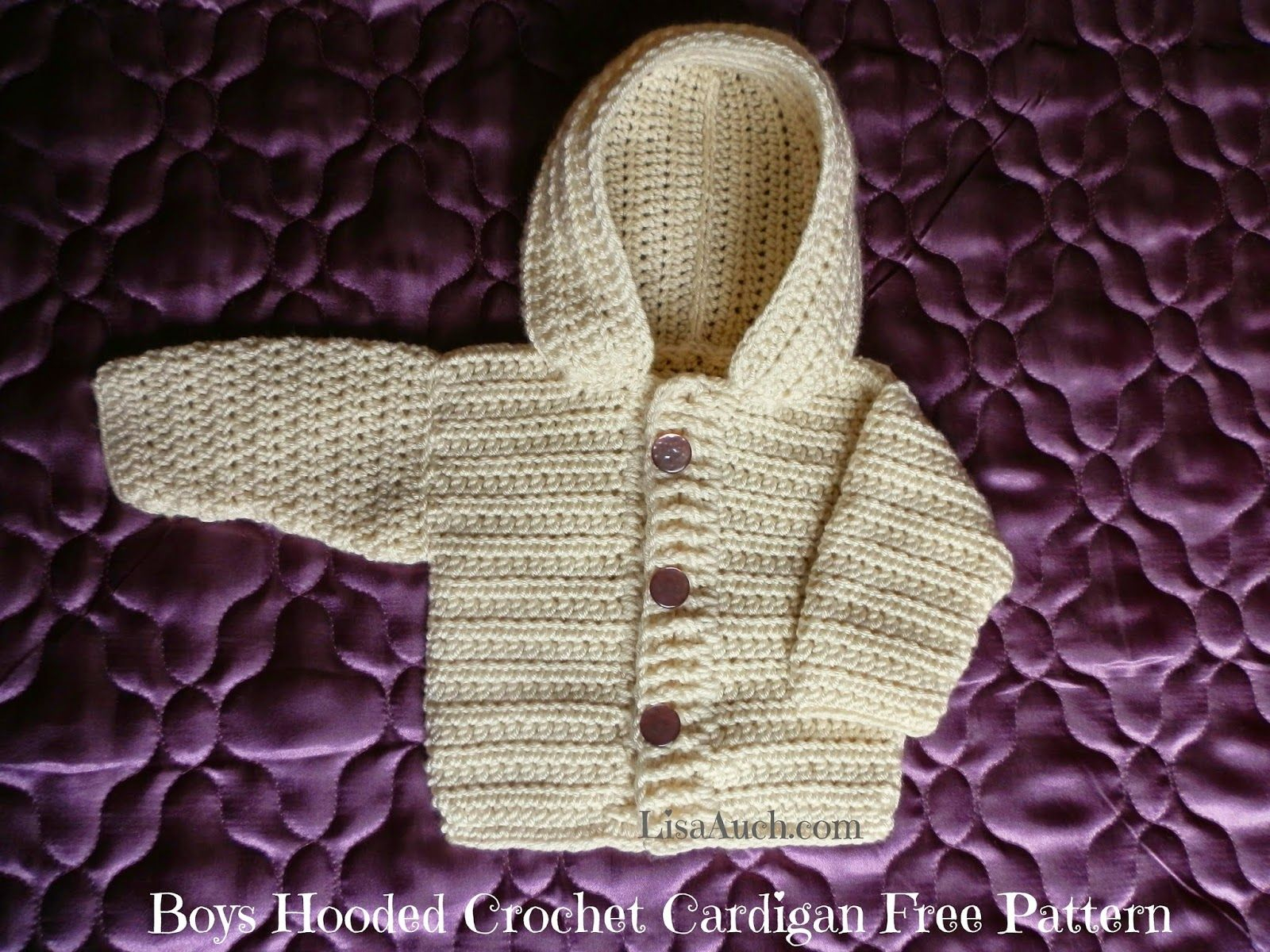 Free Baby Boy Crochet Patterns Crochet Ba Boy Cardigan Pattern With Hood Easy Hooded Crochet