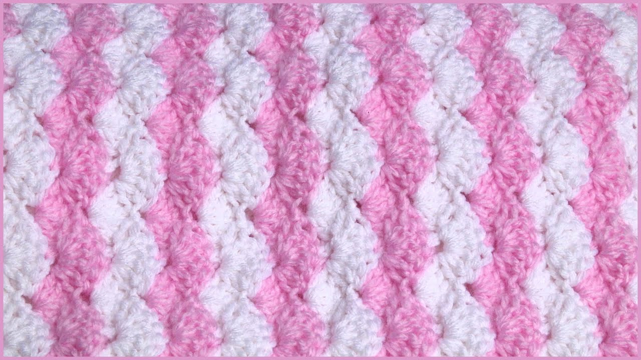 Free Baby Crochet Baby Blanket Patterns How To Crochet A Ba Blanket Using A Shell Stitch Youtube