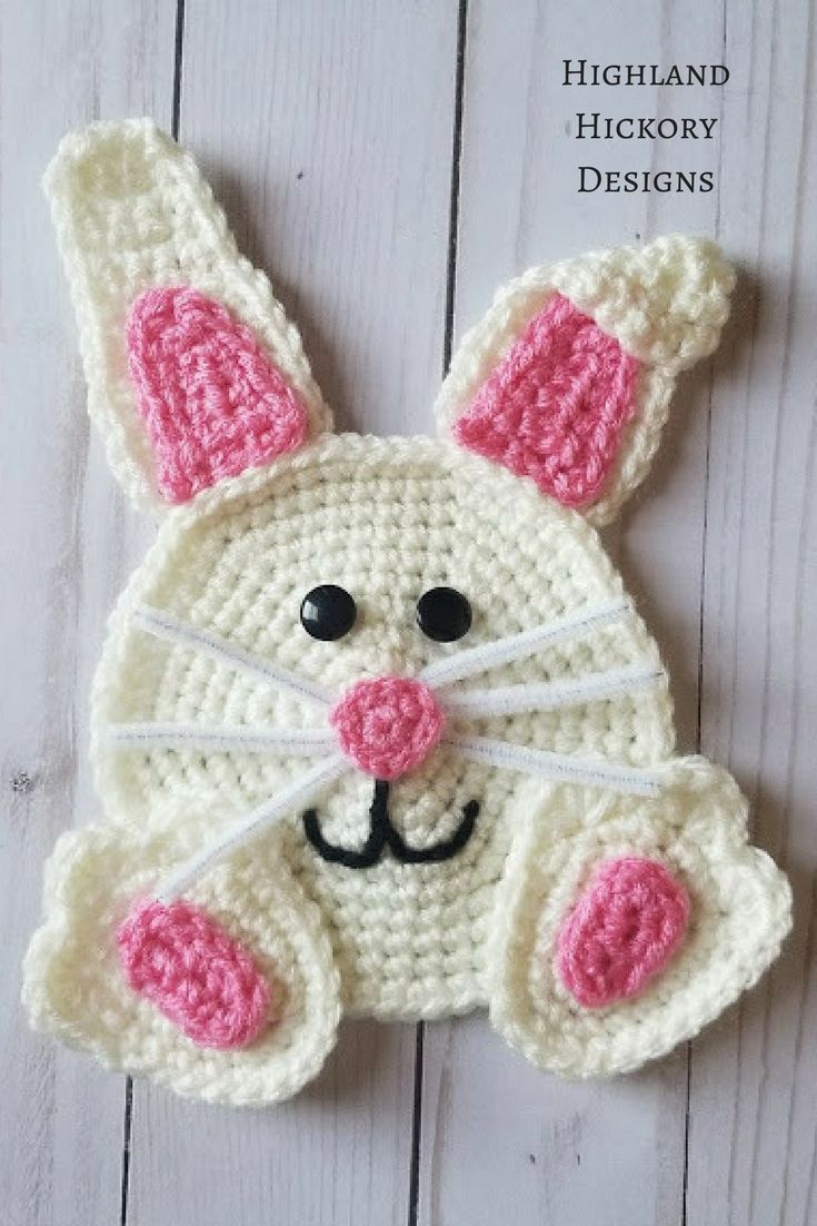 Free Crochet Applique Patterns Bunny Applique Free Crochet Pattern Bunny Time Easter