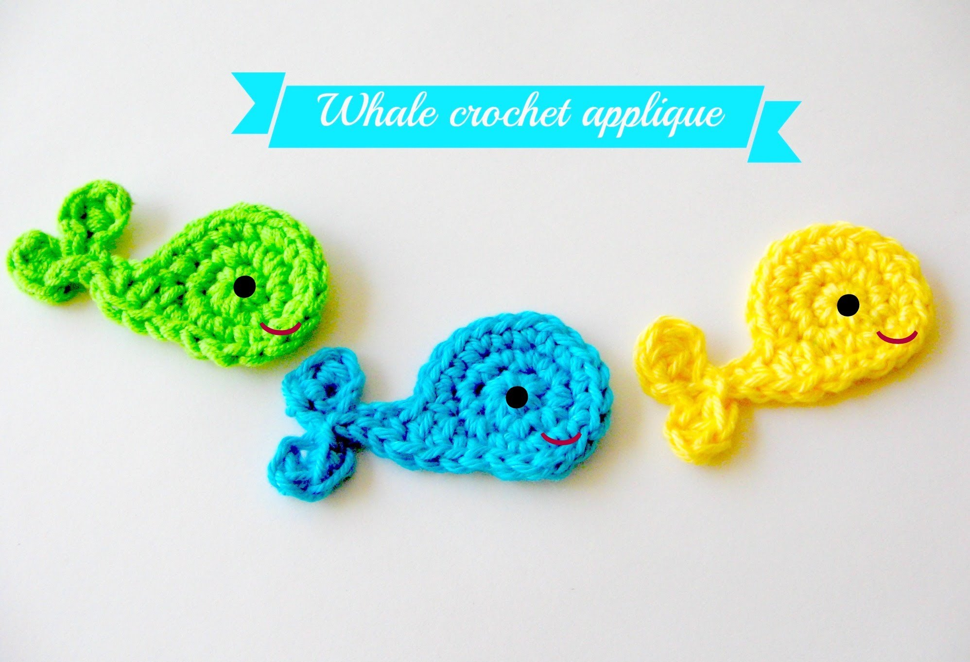 Free Crochet Applique Patterns Cute Little Whale Applique Knit And Crochet Daily
