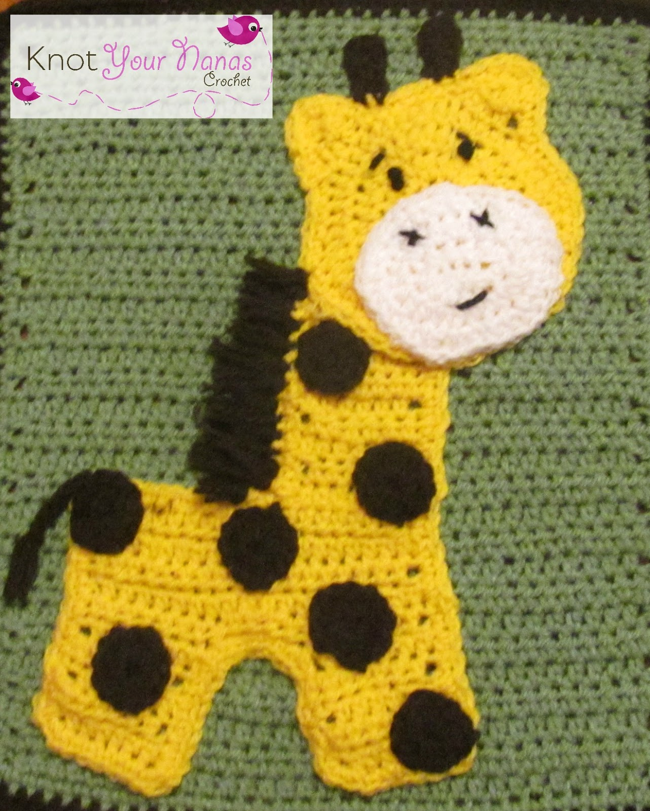 Free Crochet Applique Patterns Knot Your Nanas Crochet Zoo Blanket