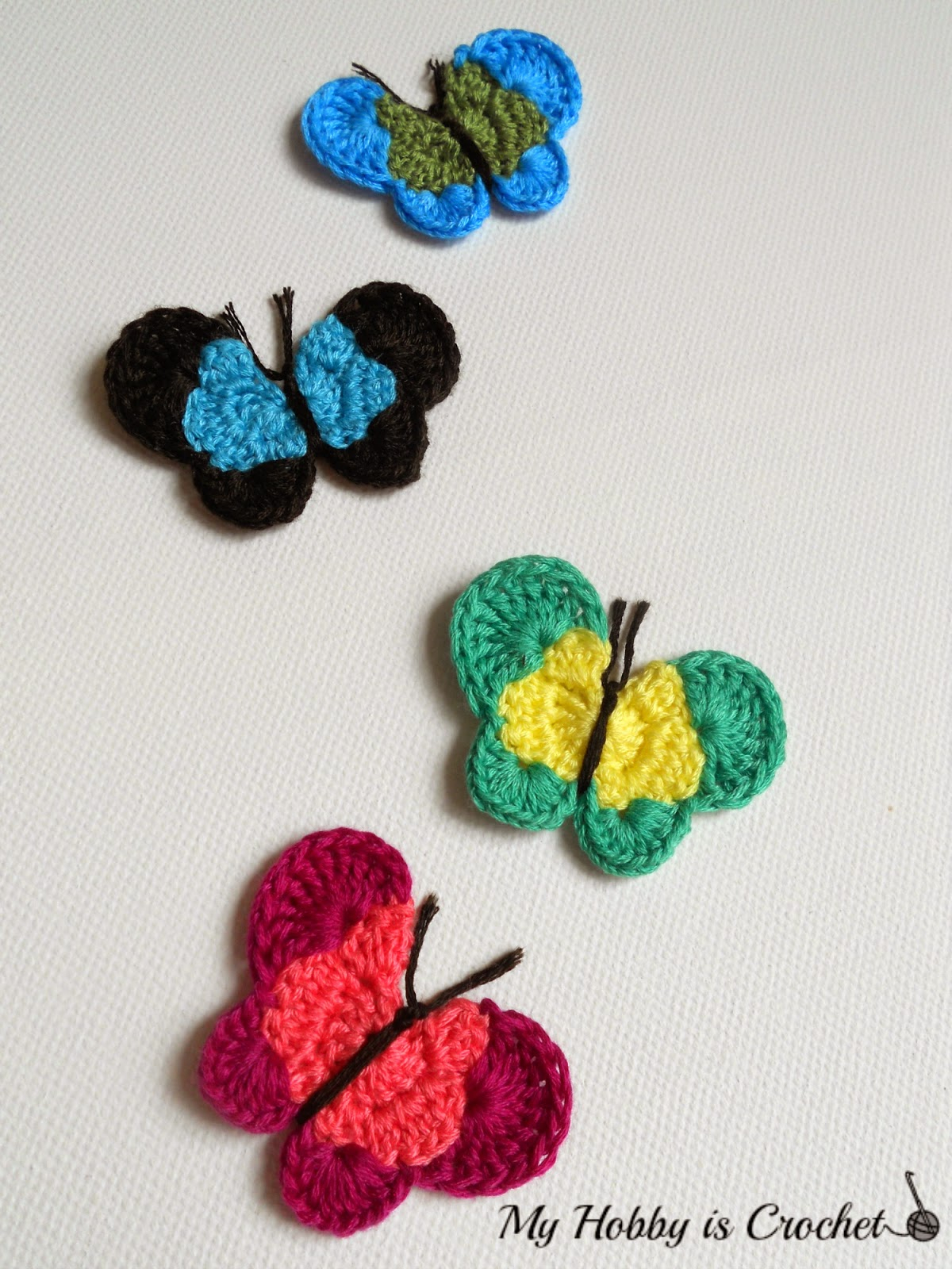 Free Crochet Applique Patterns My Hob Is Crochet Crochet Butterfly Applique Free Crochet