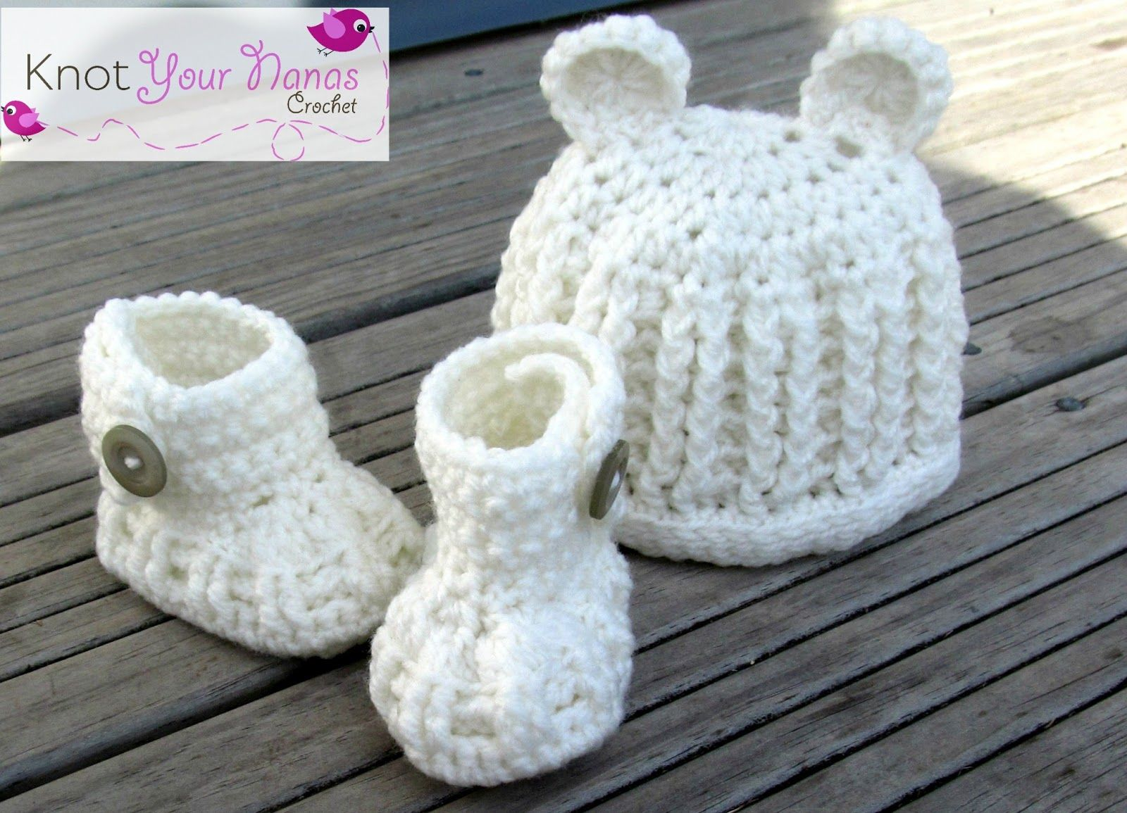 Free Crochet Baby Hats Patterns Easy Free Crochet Ribbed Hat And Booties Set Pattern Free Crochet Ba
