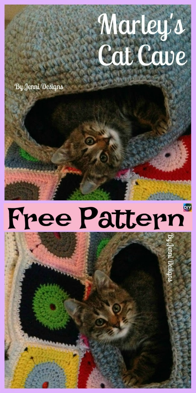 Free Crochet Cat Bed Pattern 10 Awesome Crochet Cat Bed Free Patterns Diy 4 Ever