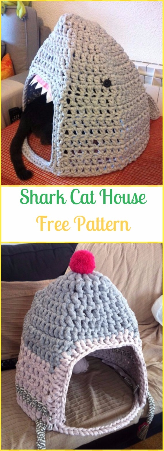 Free Crochet Cat Bed Pattern Crochet Cat House Nest Bed Patterns Instructions