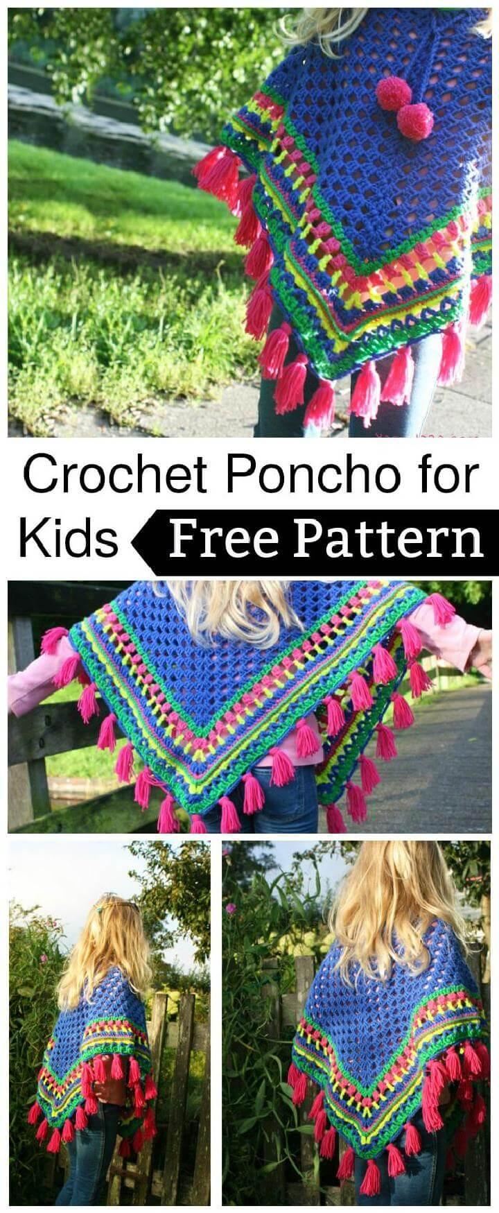 Free Crochet Childs Poncho Pattern 20 Free Crochet Summer Poncho Patterns For Womens Diy Crafts