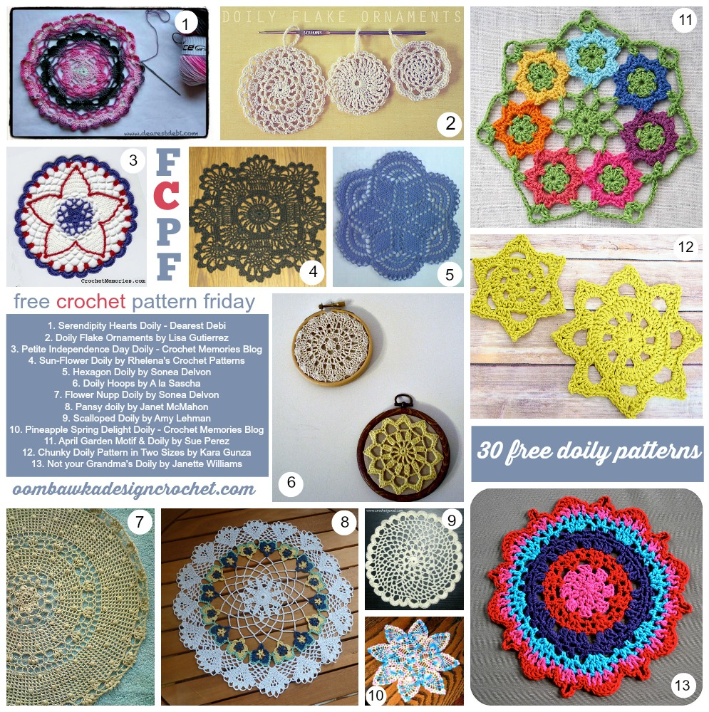 Free Crochet Doily Patterns 35 Free Crochet Doily Patterns Oombawka Design Crochet