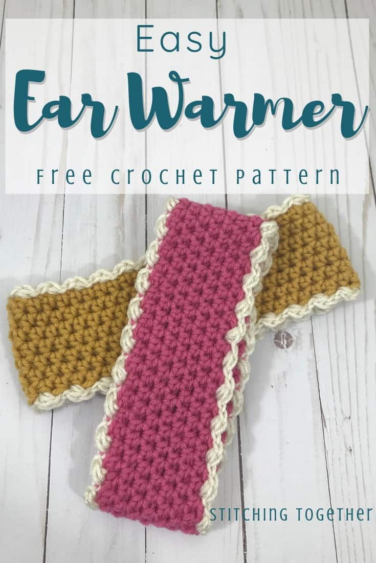 Free Crochet Ear Warmer Patterns Crochet Ear Warmer Pattern And Size Chart Stitching Together