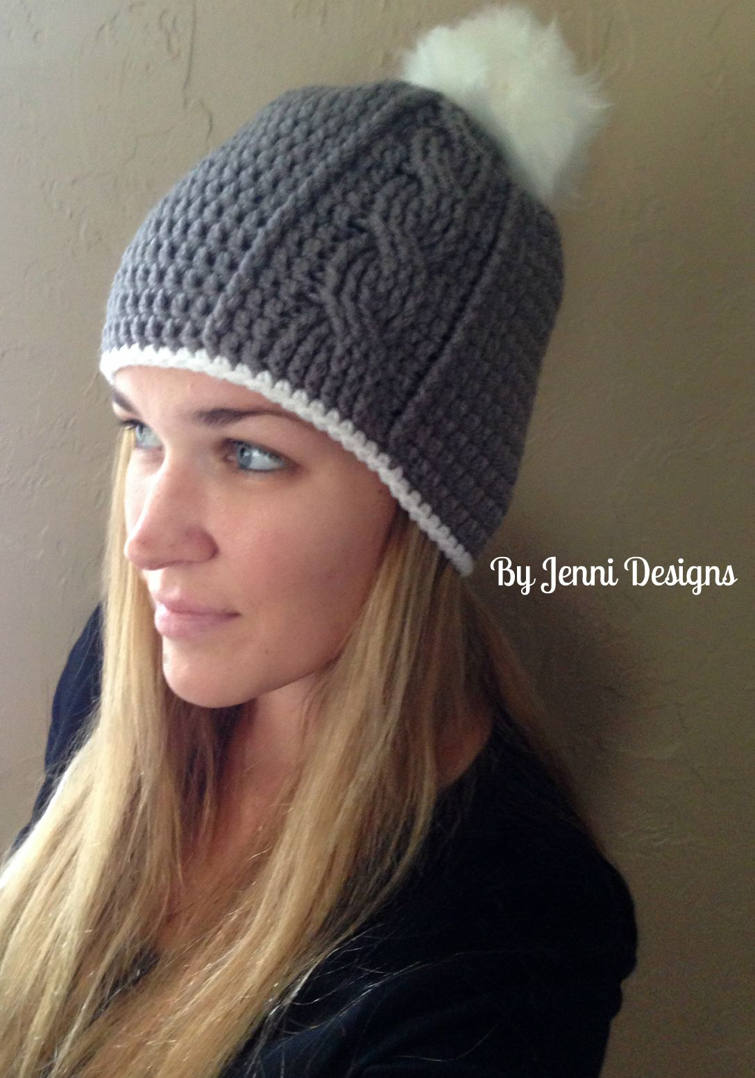 Free Crochet Hat Patterns For Adults Jenni Designs Free Crochet Pattern Womens Vertical Cable