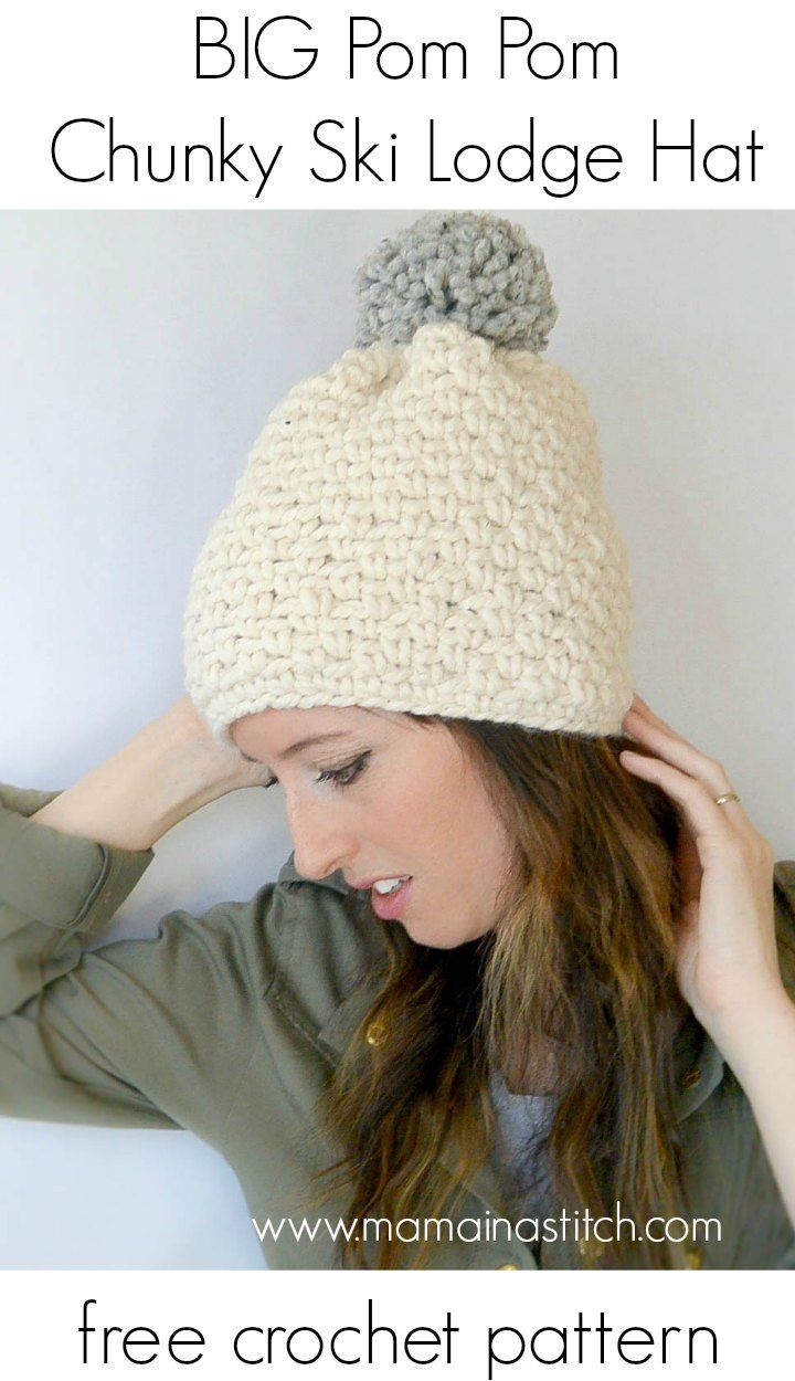 Free Crochet Hat Patterns For Adults Pretty Chunky Crochet Hat Free Crochet Pattern Mama Crochetholic