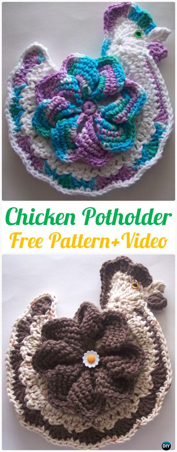 Free Crochet Hot Pad Patterns Crochet Pot Holder Hotpad Free Patterns