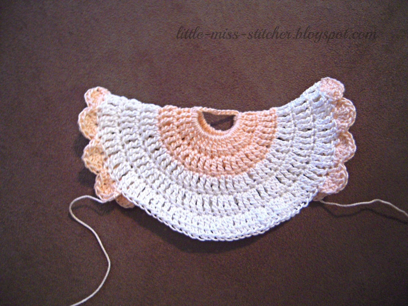 Free Crochet Hot Pad Patterns Little Miss Stitcher Vintage Crocheted Dress Potholder