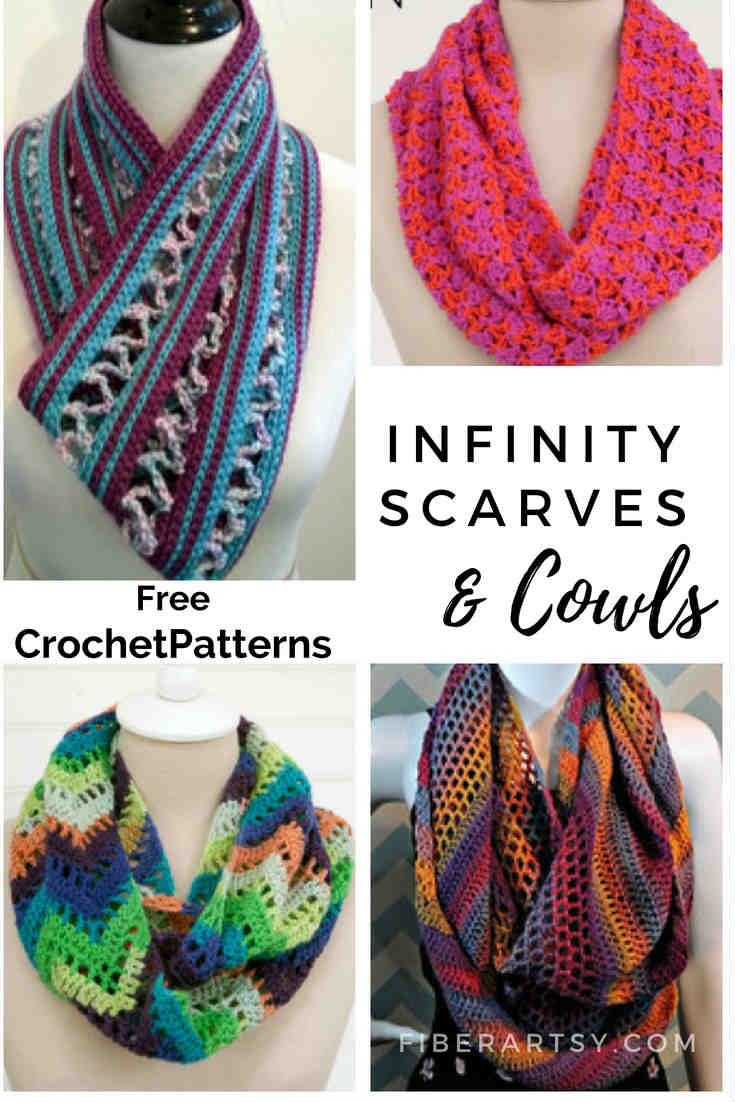 Free Crochet Infinity Scarf Pattern 17 Free Crochet Infinity Scarf Patterns Fiberartsy