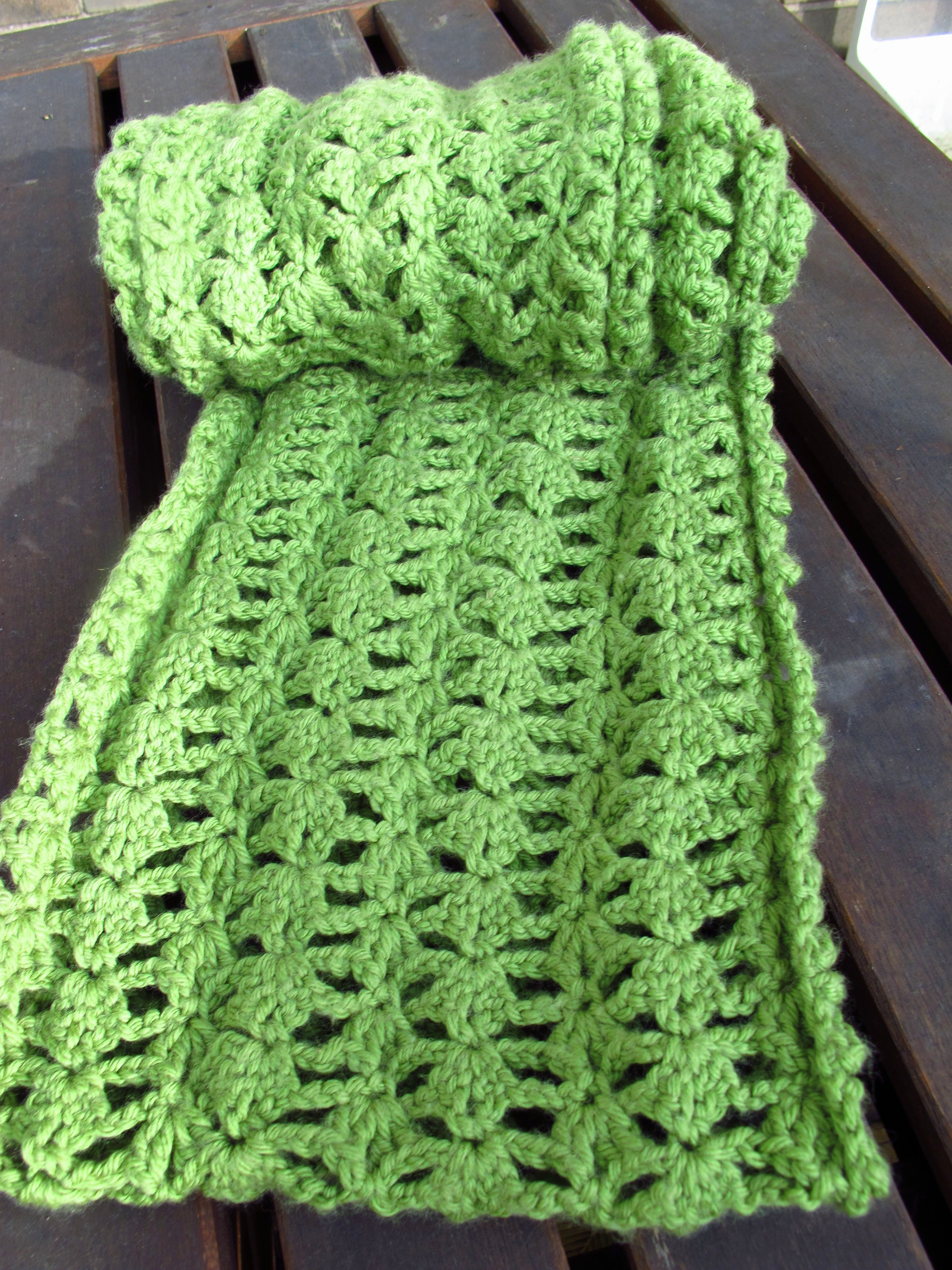 Free Crochet Infinity Scarf Pattern Diy Crocheted Lacy Green Infinity Scarf Pattern