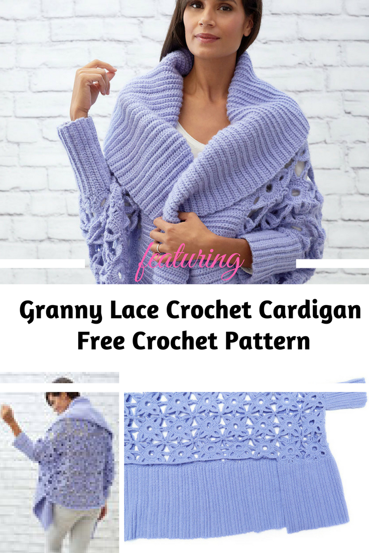Free Crochet Lace Cardigan Pattern Gorgeous Lacy Crochet Cardigan Pattern Knit And Crochet Daily