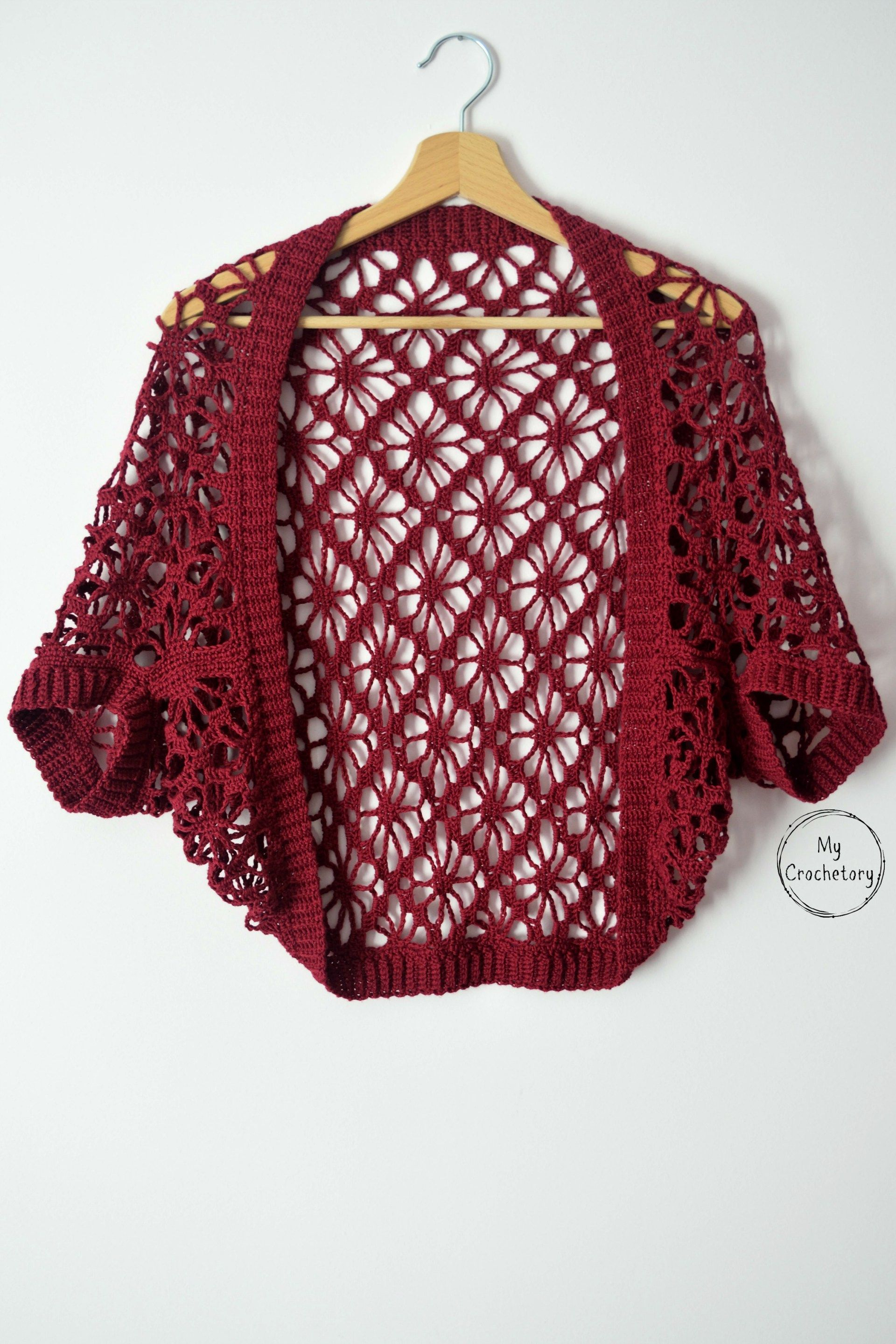 Free Crochet Lace Shrug Pattern Meadow Lace Shrug Free Crochet Pattern