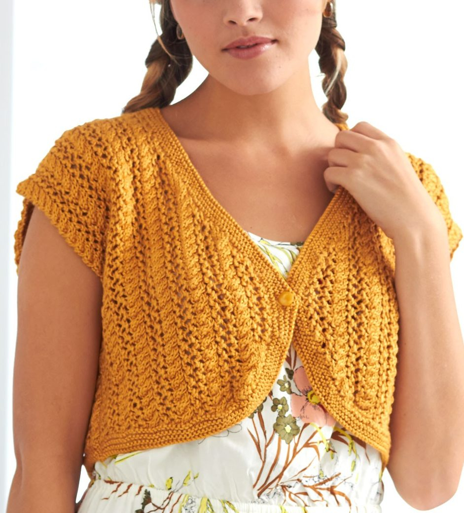 Free Crochet Lace Shrug Pattern Shrug And Bolero Knitting Patterns In The Loop Knitting