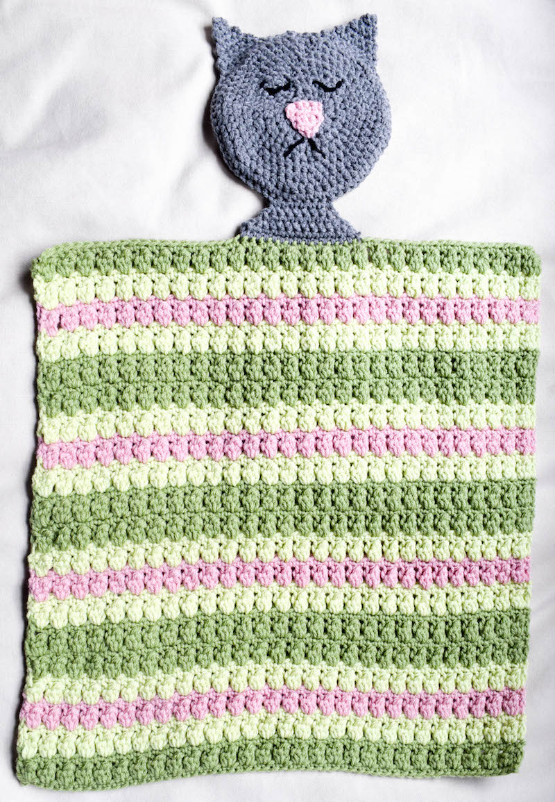 Free Crochet Lovey Pattern Crochet Pattern Sleeping Kitty Lovey Underground Crafter