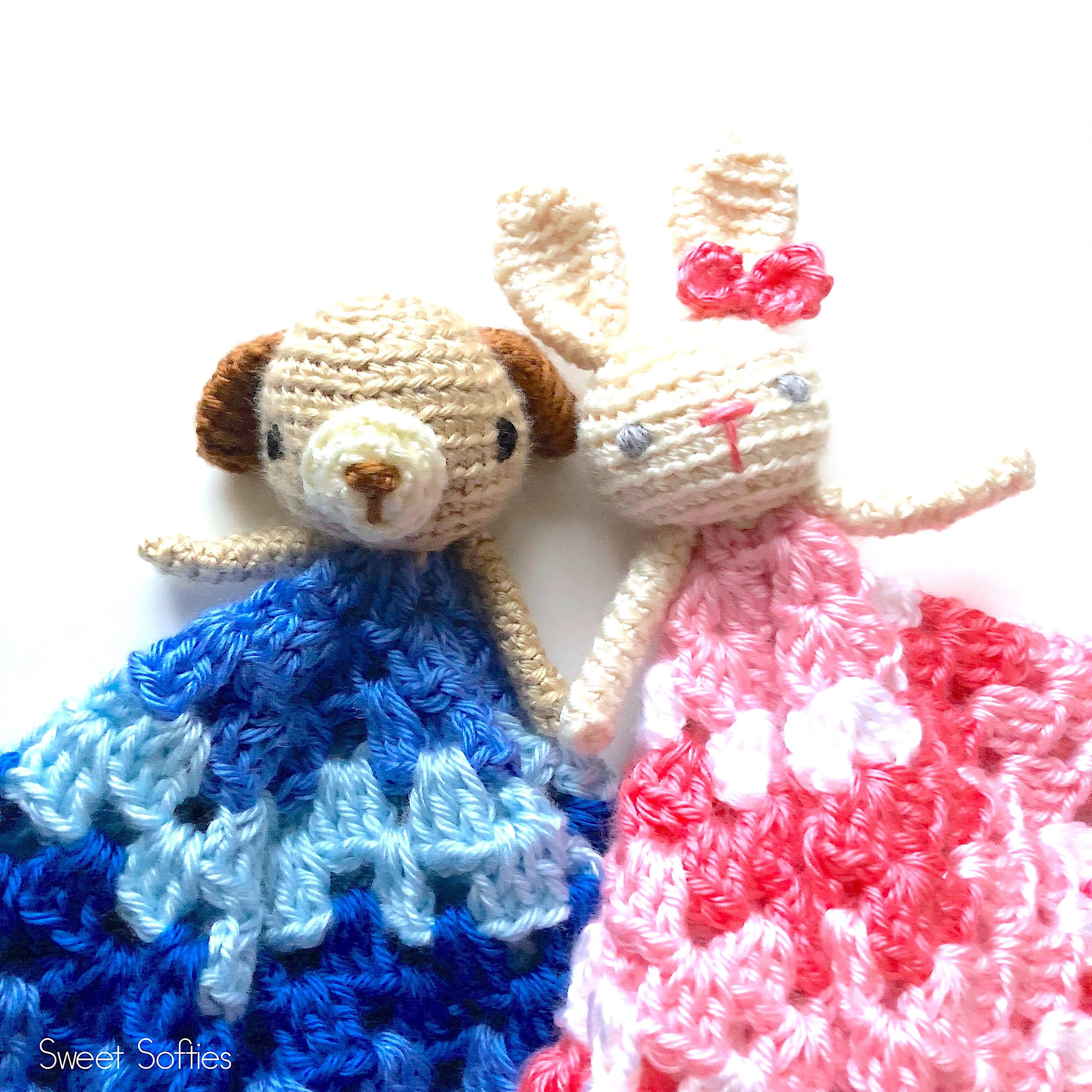 Free Crochet Lovey Pattern Free Amigurumi Crochet Pattern Puppy Dog Bunny Rabbit Lovey Etsy