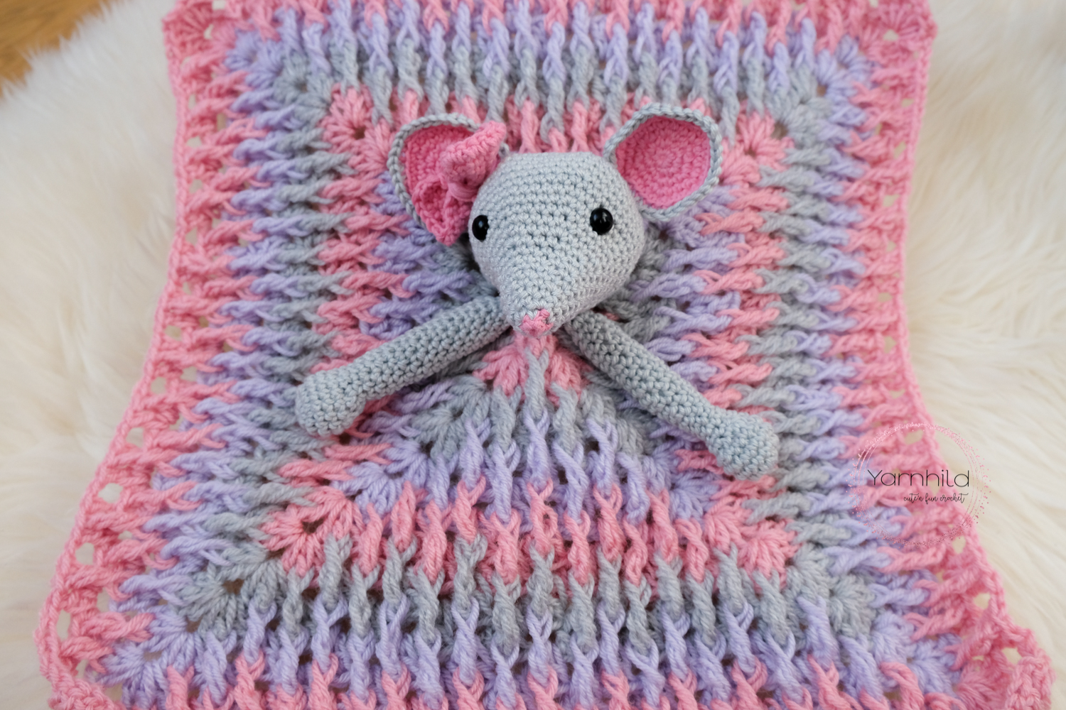 Free Crochet Lovey Pattern Granny Square Ba Mouse Lovey Free Crochet Pattern Yarnhild