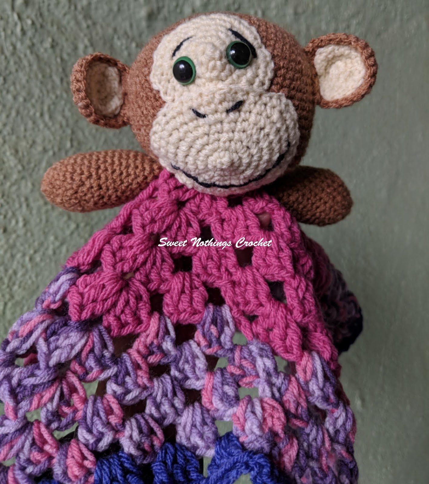 Free Crochet Lovey Pattern Sweet Nothings Crochet Monkey Ba Lovey