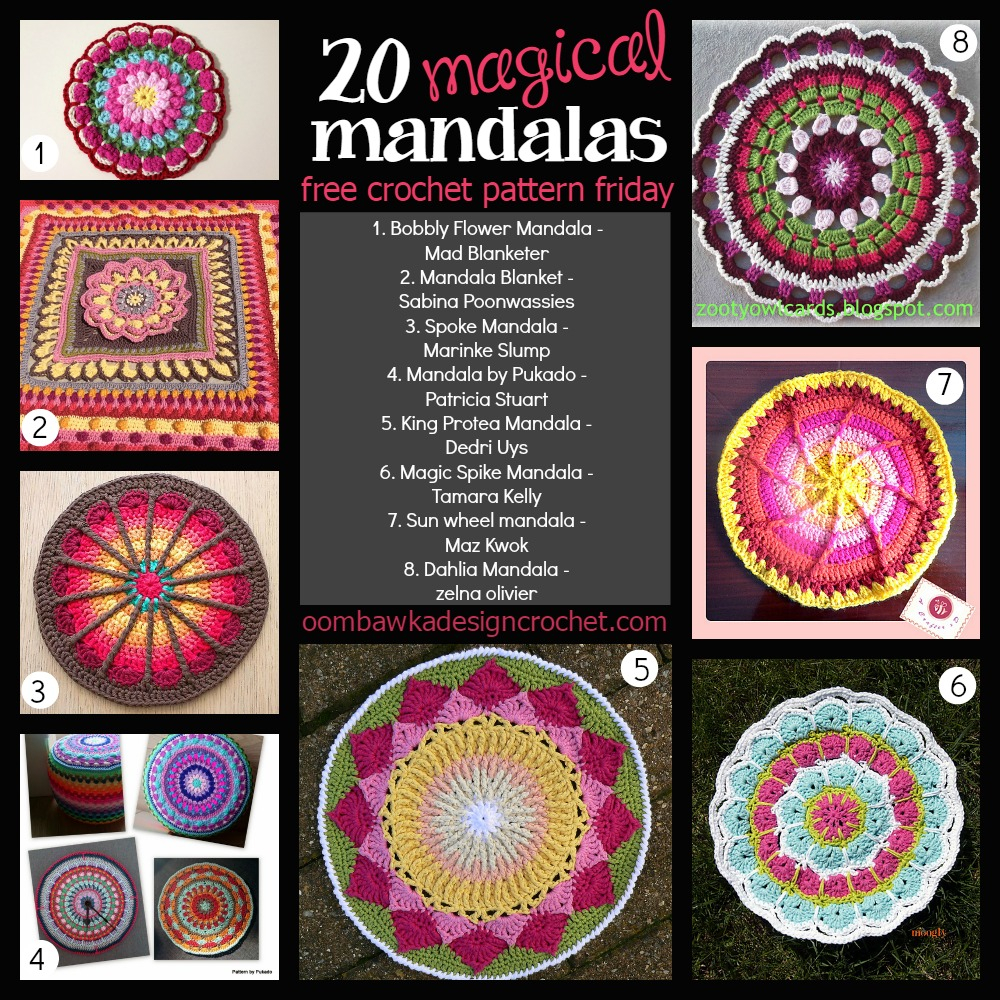 Free Crochet Mandala Pattern 20 Free Magical Mandala Patterns Oombawka Design Crochet