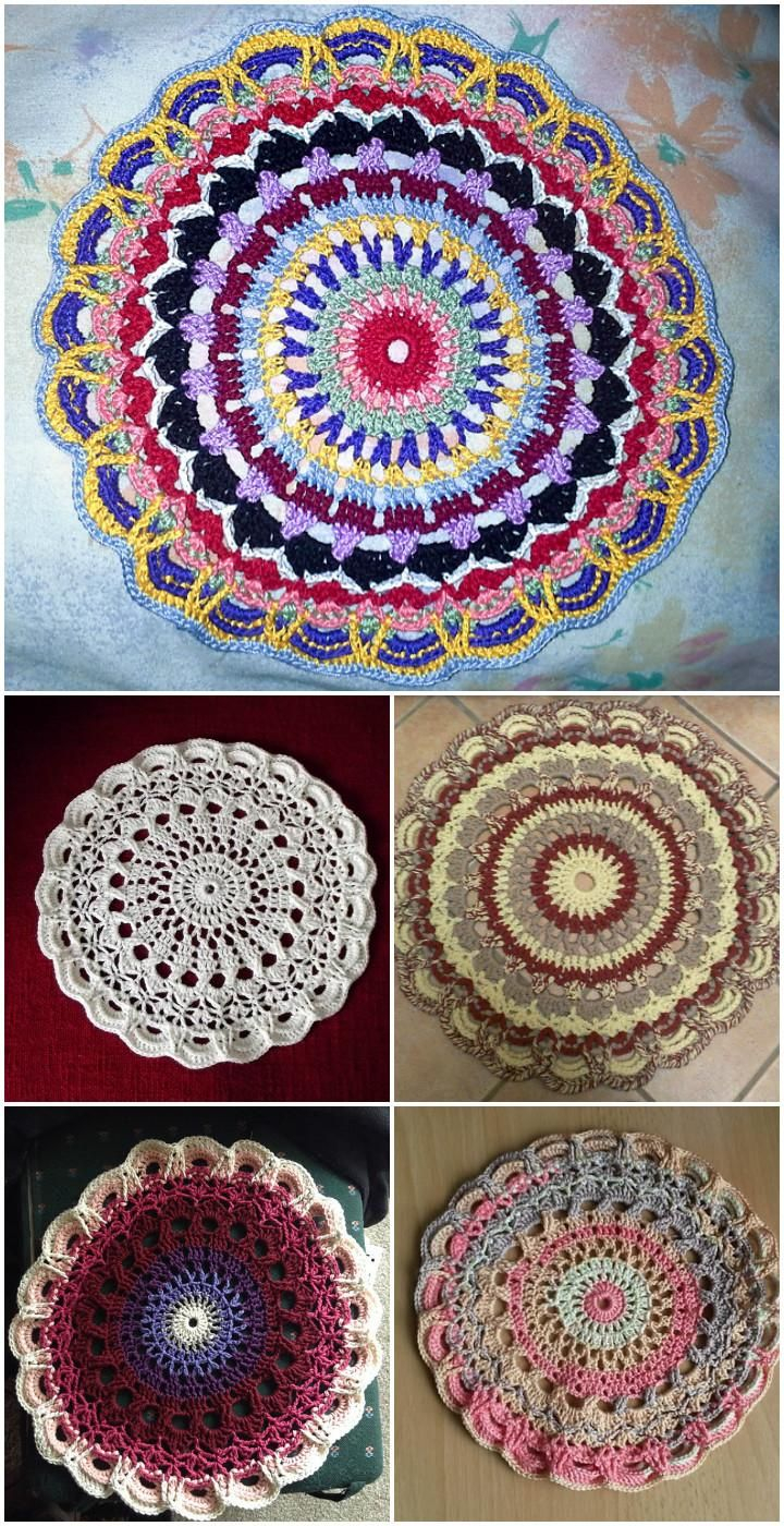 Free Crochet Mandala Pattern 60 Free Crochet Mandala Patterns Crochet Patterns Pinterest