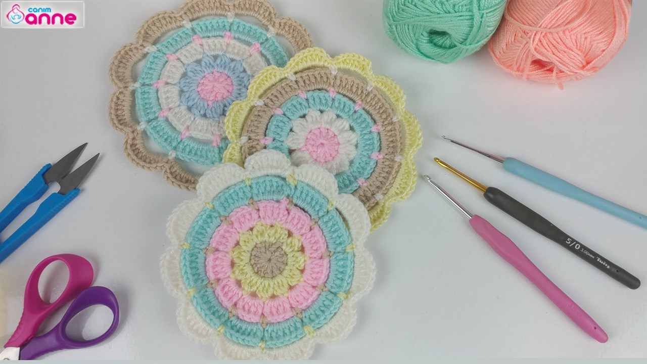 Free Crochet Mandala Pattern Colourful Crochet Mandala Patterns Knittting Crochet Knittting