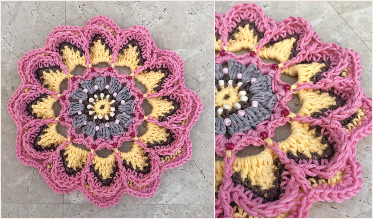 Free Crochet Mandala Pattern Crochet Mandala Blanket Cal Free Pattern
