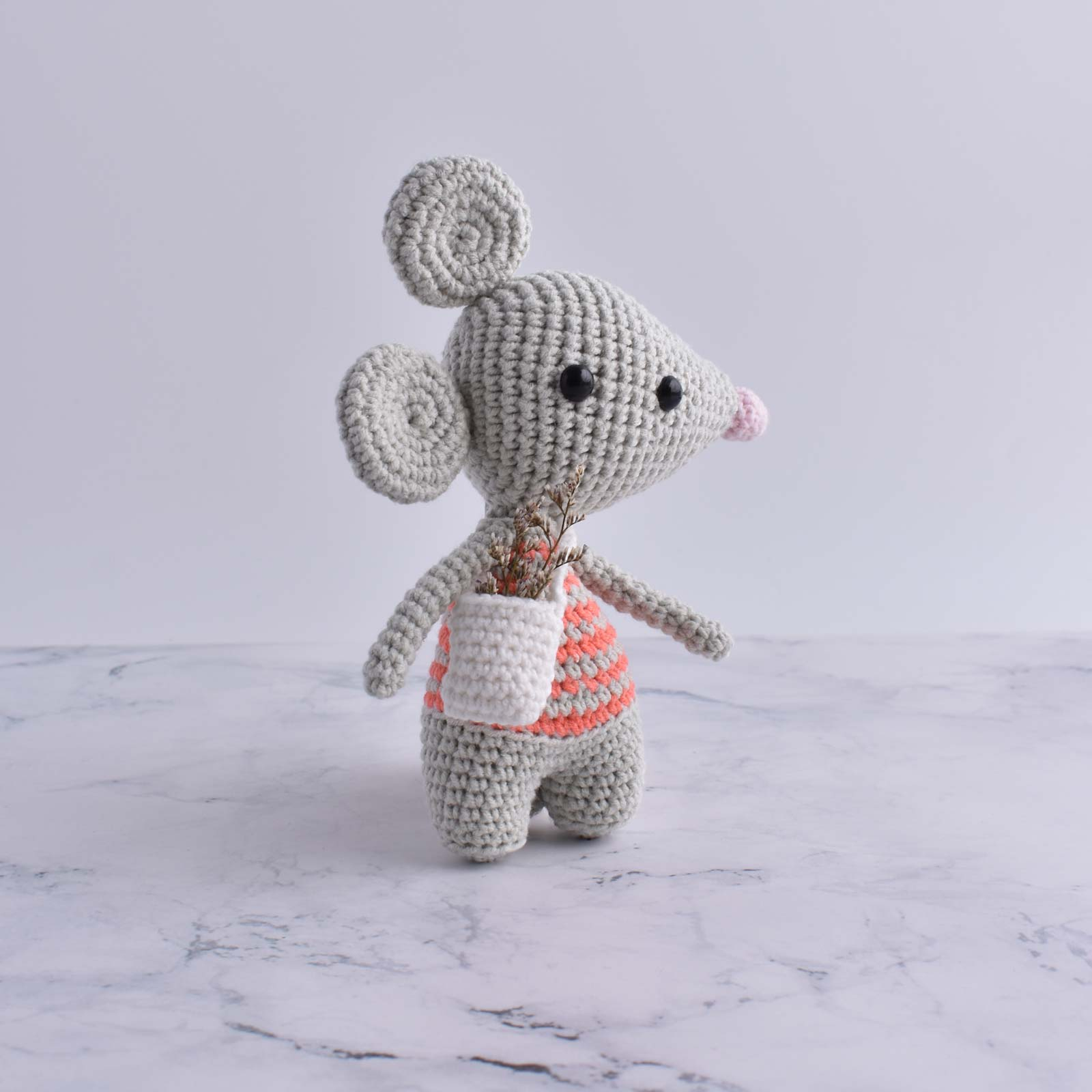 Free Crochet Minnie Mouse Doll Pattern Kids Plush Toy Handmade Crochet Cotton Yarn Stuffed Animal Amigurumi