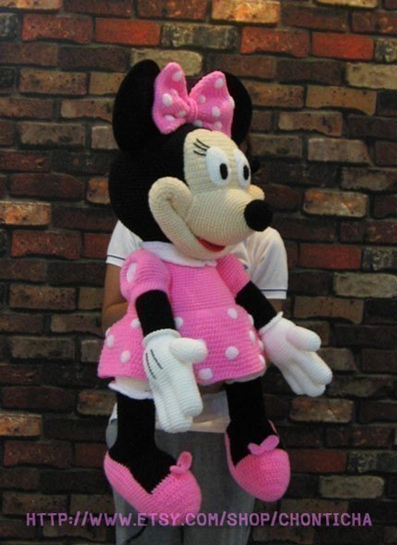Free Crochet Minnie Mouse Doll Pattern Minnie Mouse 35 Inches Pdf Amigurumi Crochet Pattern Etsy