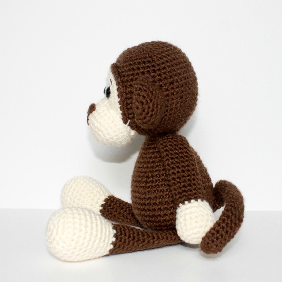 Free Crochet Monkey Pattern Free Crochet Monkey Amigurumi Pattern Thefriendlyredfox