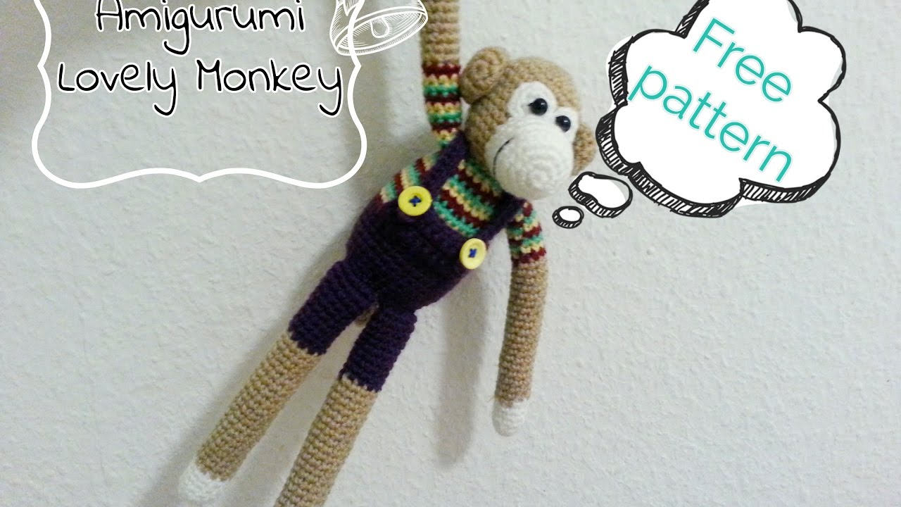 Free Crochet Monkey Pattern How To Crochet Lovely Monkey Youtube
