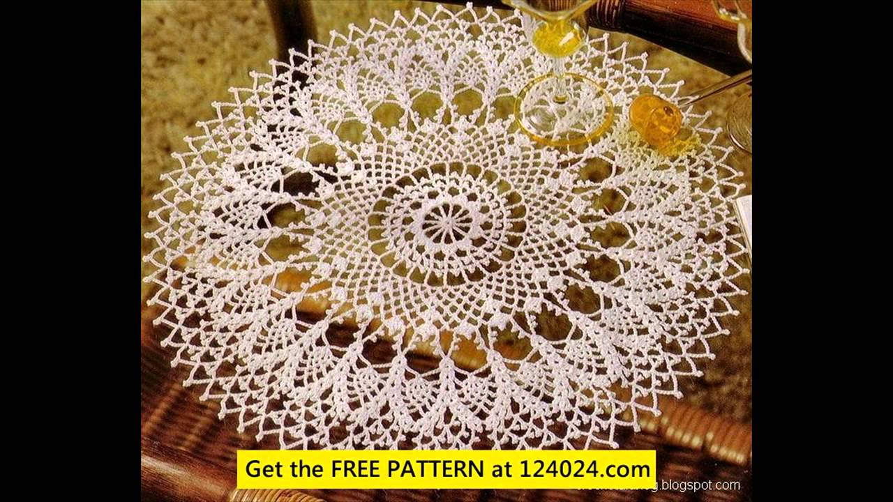 Free Crochet Oval Tablecloth Patterns Oval Crochet Doily Patterns Youtube