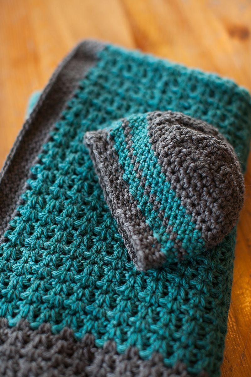 Free Crochet Pattern Baby Boy Hat Ba Blanket And Hat Pattern The Firefly Hook Twins Pinterest