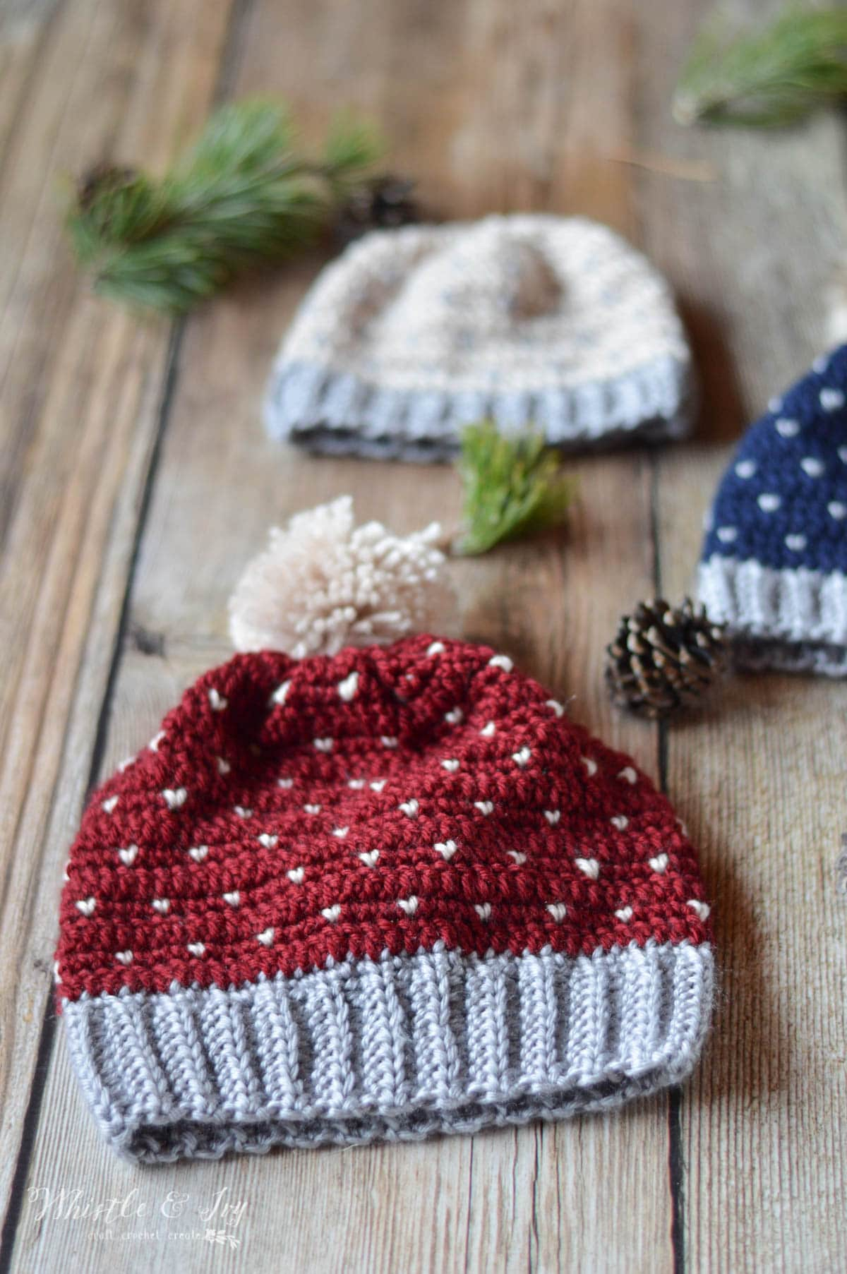 Free Crochet Pattern Crochet Snowfall Hat Size Ba To Adult Free Crochet Pattern