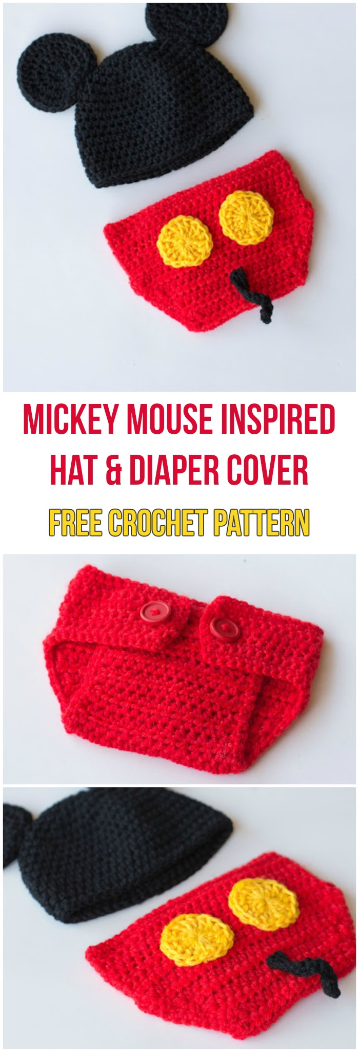 Free Crochet Pattern For Mickey Mouse Hat 5 Beautiful Crochet Babies Ideas Free Patterns Niftygranny
