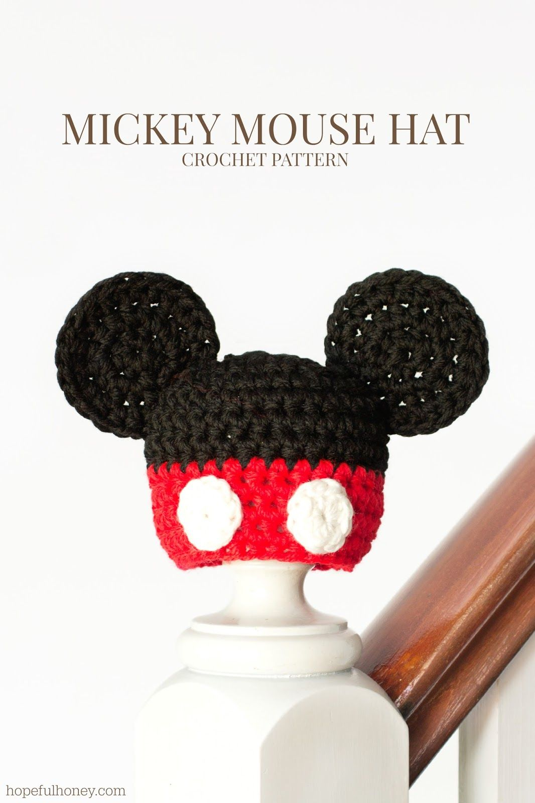Free Crochet Pattern For Mickey Mouse Hat Newborn Mickey Mouse Inspired Hat Crochet Pattern Crochet Free