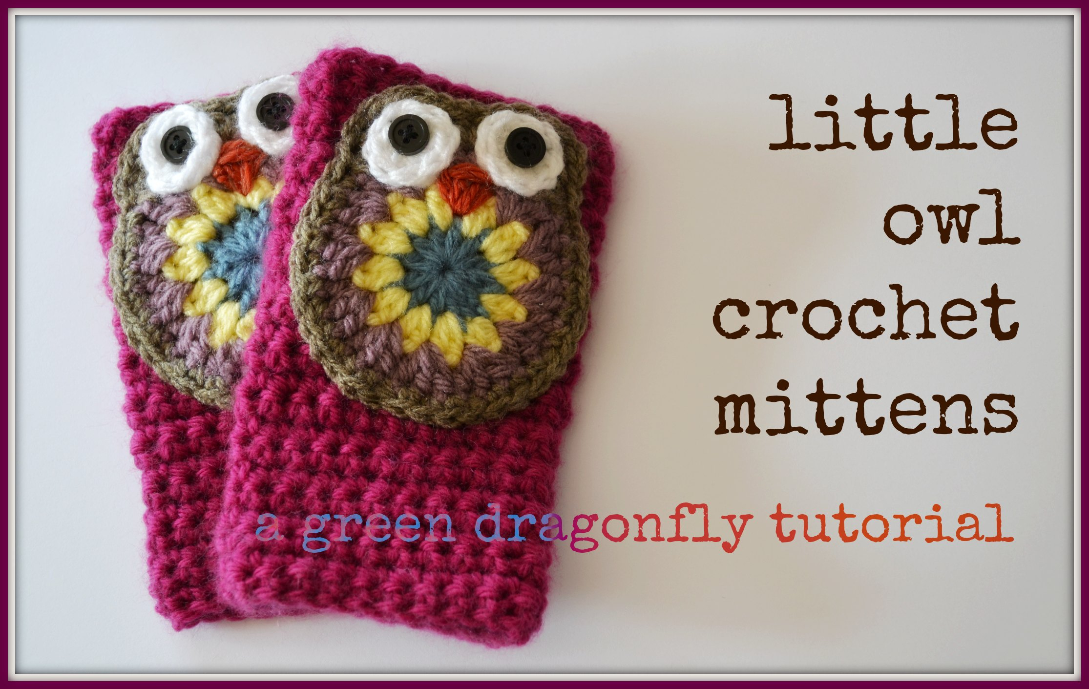 Free Crochet Pattern Hand Warmers Fingerless Mittens The Green Dragonfly