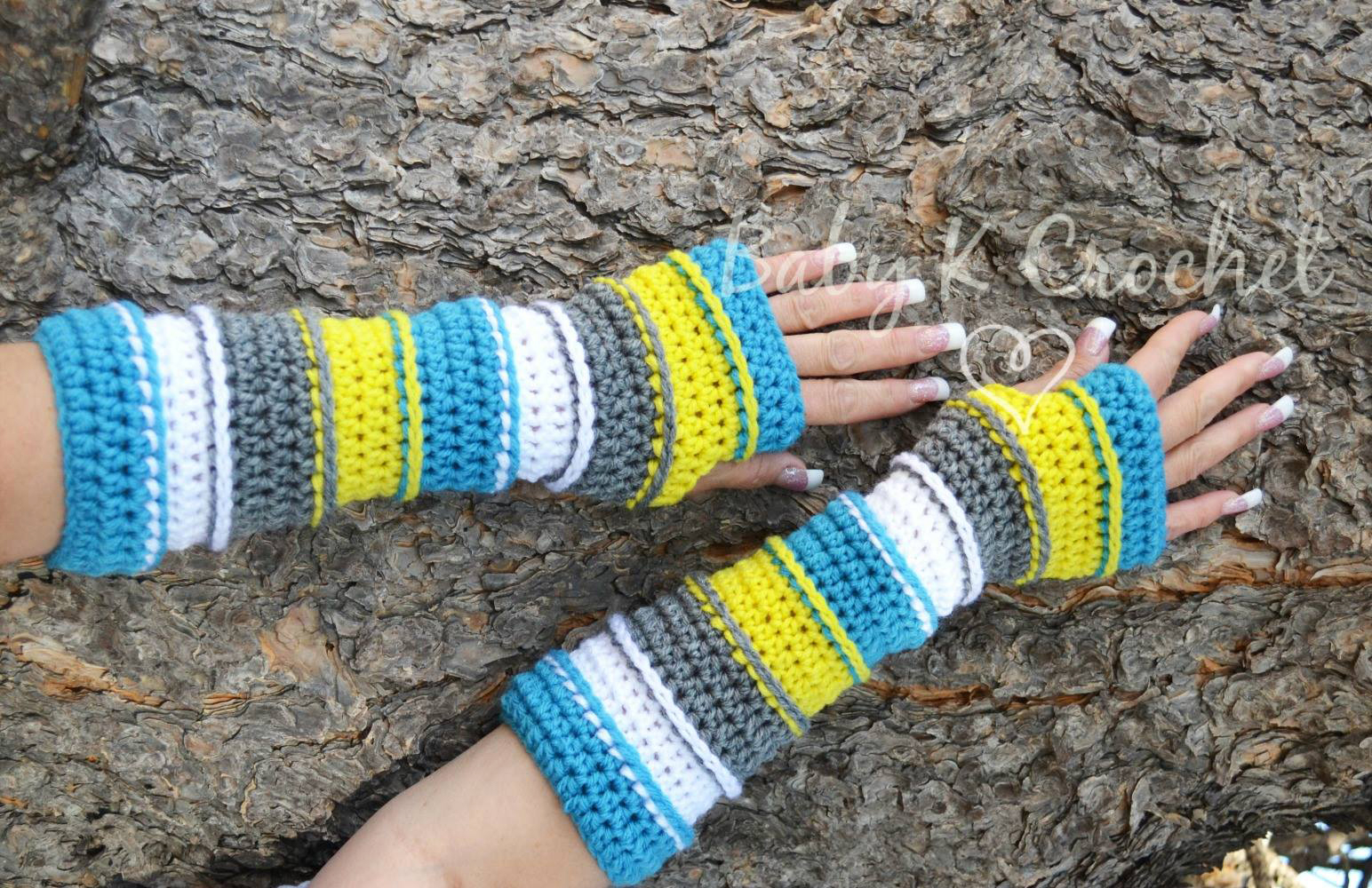 Free Crochet Pattern Hand Warmers Punkys Arm Warmers Charmed Ewe