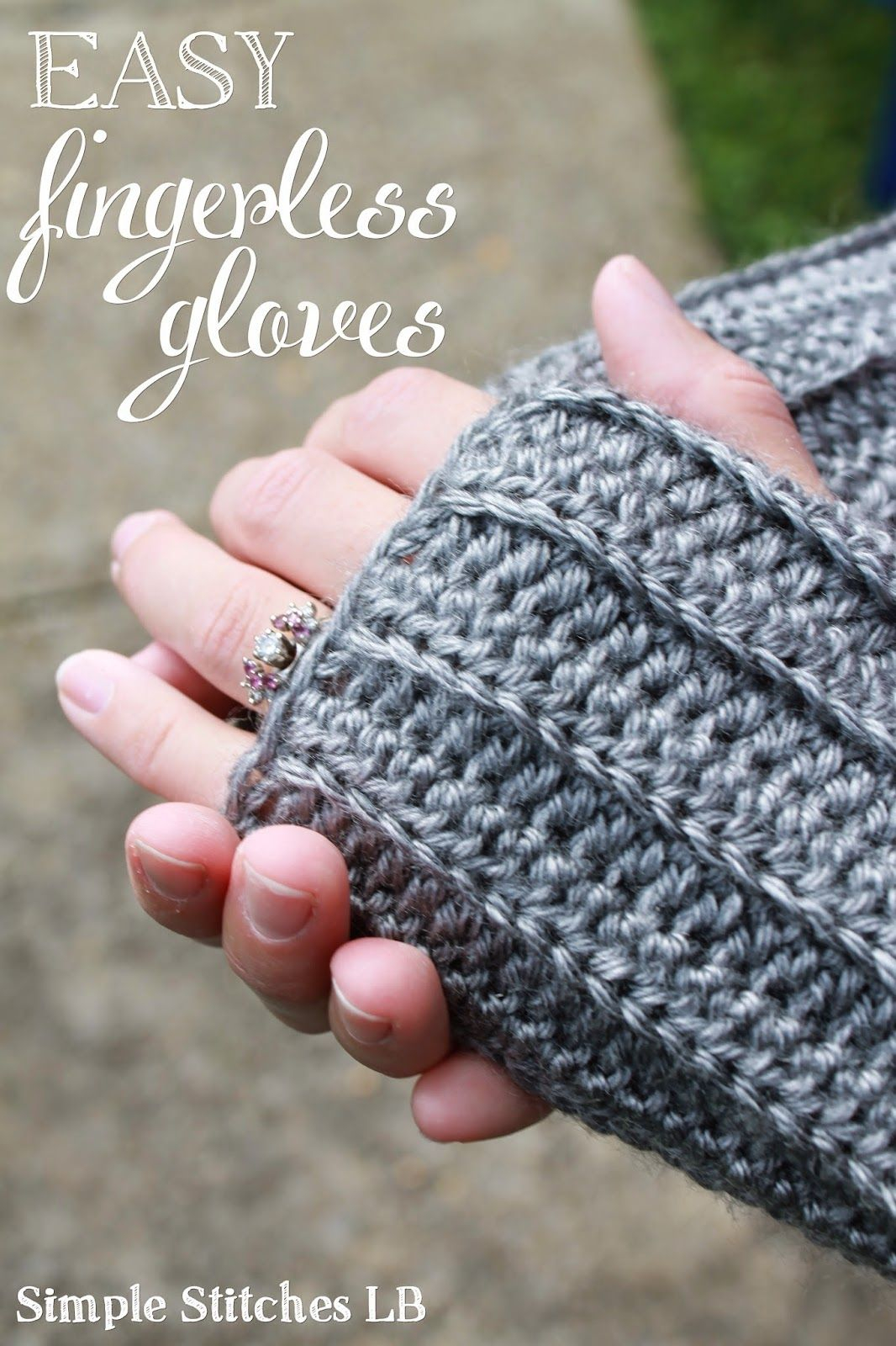 Free Crochet Pattern Hand Warmers Simple Stitches Free Pattern Easy Ribbed Fingerless Gloves
