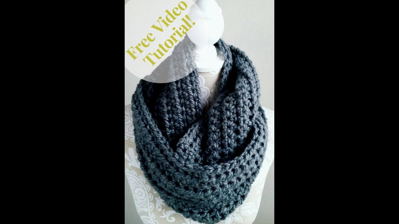 Free Crochet Pattern Infinity Scarf How To Crochet An Easy Infinity Scarf Crochet Tutorial For