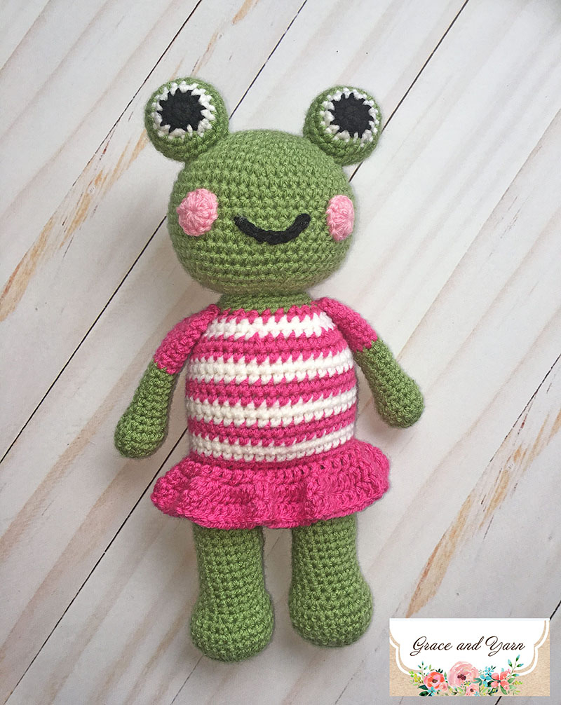 Free Crochet Pattern Mia The Frog A Free Crochet Pattern Grace And Yarn