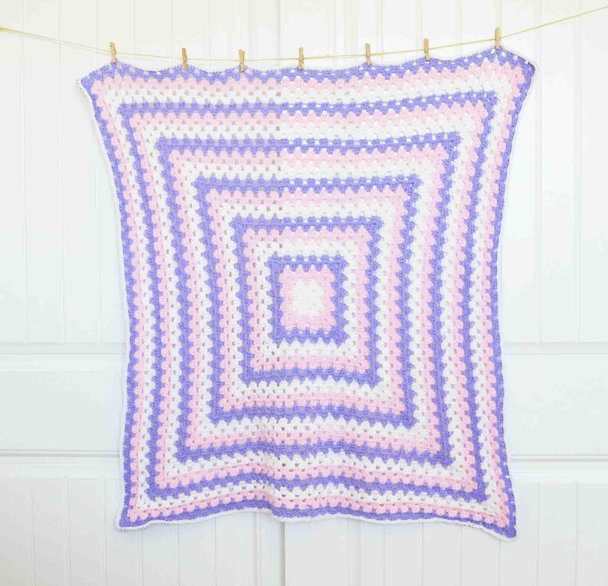 Free Crochet Patterns Baby Blankets Granny Square Ba Blanket Free Crochet Pattern