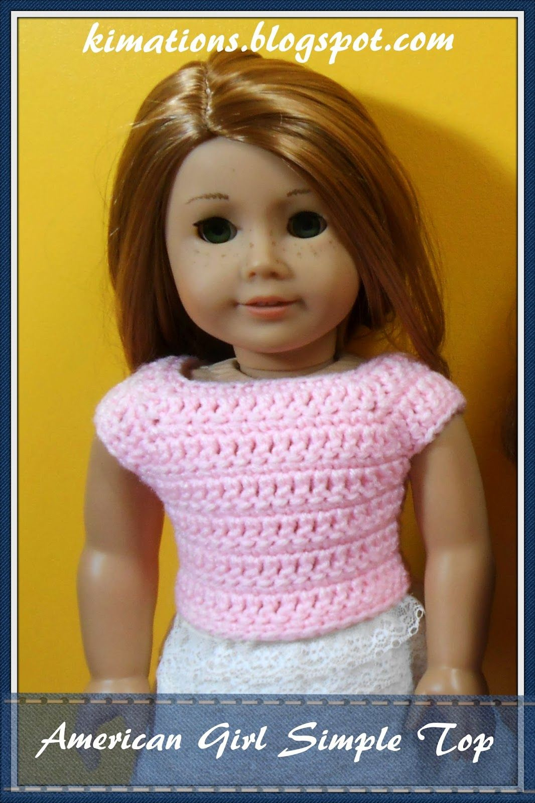 Free Crochet Patterns For American Girl Doll Free Crochet Pattern For 18 Inch Doll Kimations American Girl