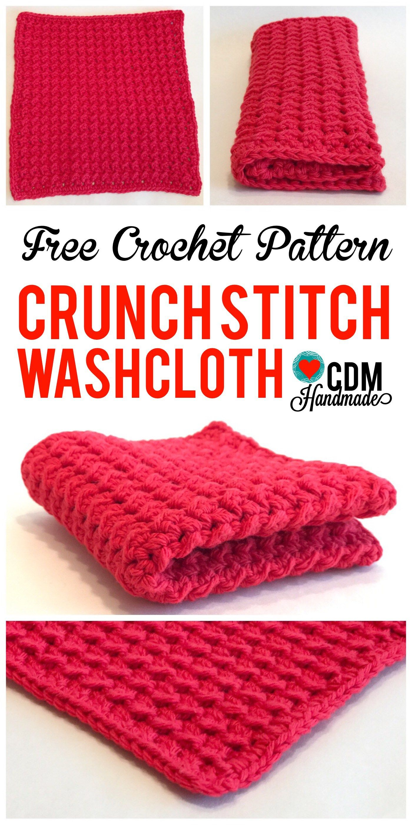 Free Crochet Patterns For Dishcloths Check Out This Quick And Easy Free Crochet Washcloth Pattern For My