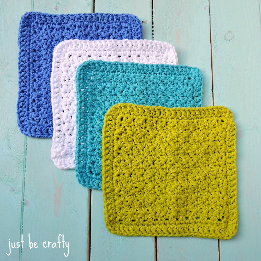 Free Crochet Patterns For Dishcloths Crochet Textured Dishcloth Pattern Free Pattern Just Be Crafty