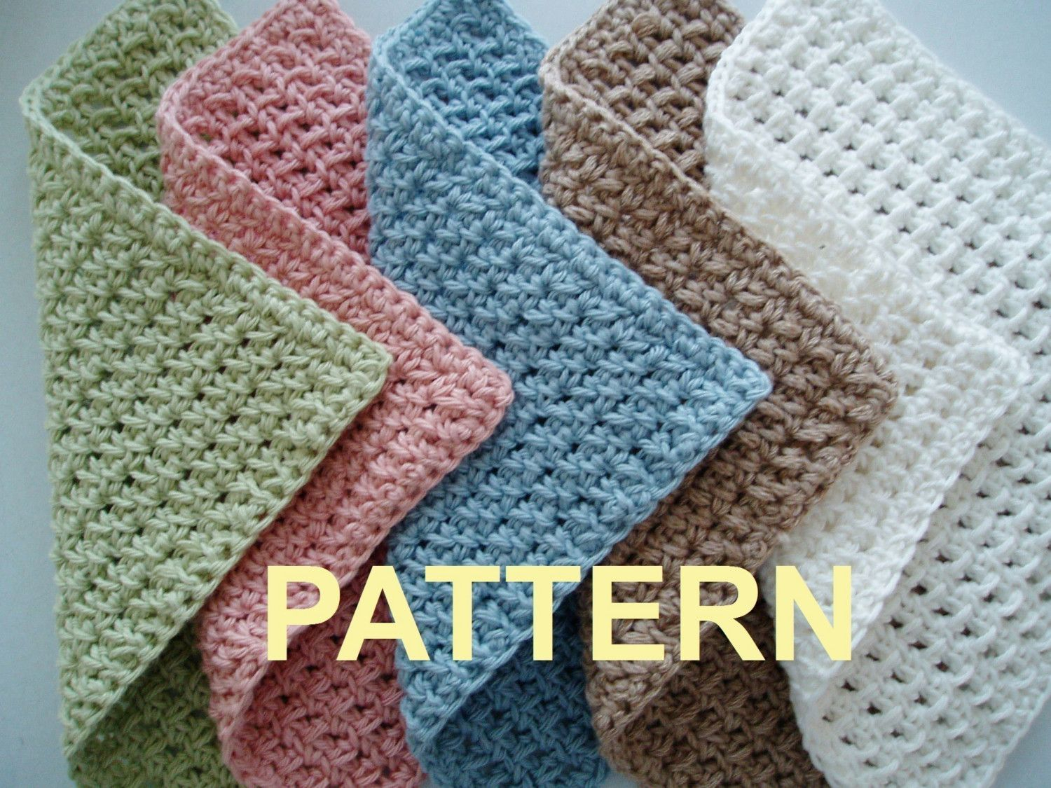 Free Crochet Patterns For Dishcloths How To Crochet A Washcloth Free Pattern Ehow Knitting